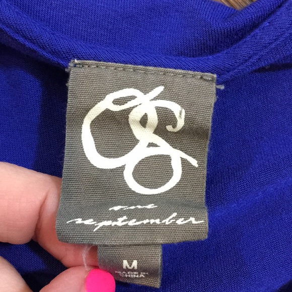 Anthropologie One September basket weave blouse - Picture 3 of 7